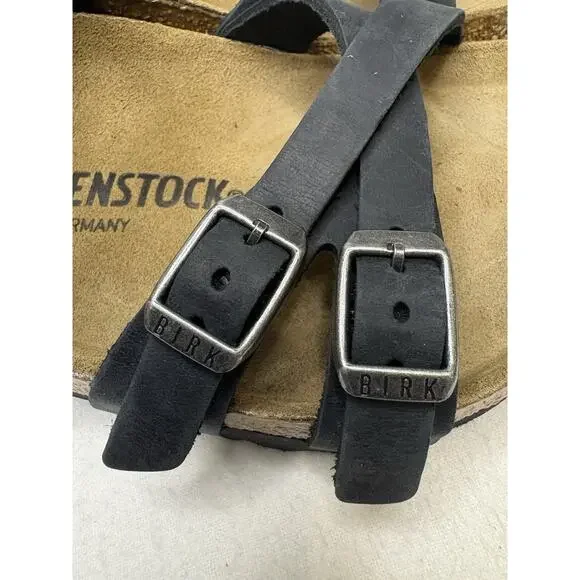 New (no box) Birkenstock Mayari Black Strappy Footbed Sandal Size 37 (6-6.5) - Picture 6 of 9